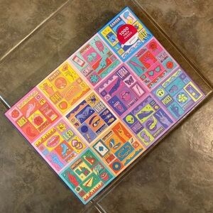 Zodiac Puzzle 1000-Piece Jigsaw - Colorful Pink & Multicolor Design